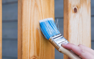painting the fence